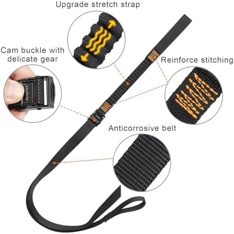 Ayaport Motorcycle Luggage Straps Stretch Adjustable Straps - Image 2