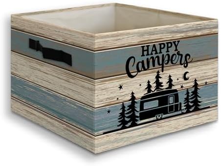 Farmhouse Camping Basket Foldable Storage Bins Box by Unknown