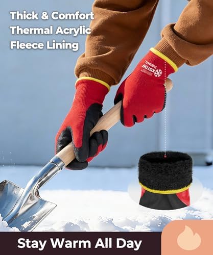 KAYGO Winter Work Gloves Thermal Insulated, PU Coated, 12 Pairs - Image 2