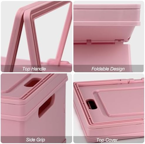 Collapsible Storage Crate with Lid - Image 3
