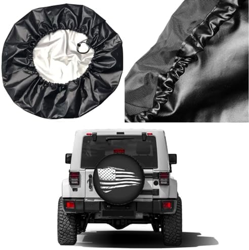 Delerain American Flag Patriotic Spare Tire Cover Wheel Protectors Sun - Image 5