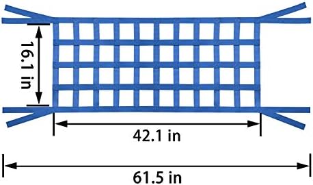 ONE250 Cargo Mesh Heavy Duty Net, Roof Top Hammock or Rear Trunk Restraint - Image 2