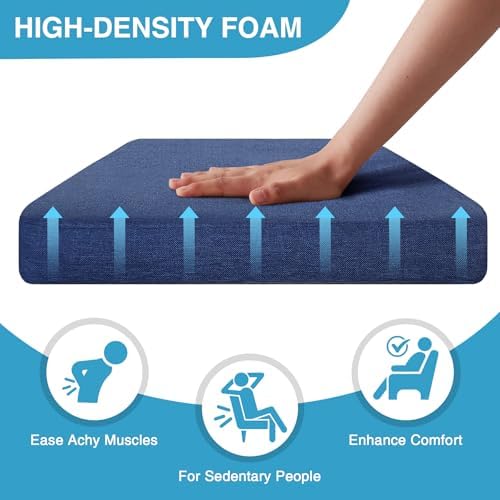 IASEAHK Chair Cushions for Dining Chairs Set of 6, Non Slip Kitchen Chair Pads - Image 3