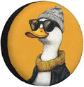 Funny Duck Spare Tire Cover Weatherproof Universal Wheel Protectors Cute Duck by Unknown