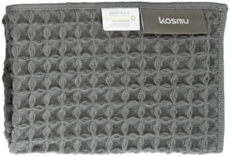 Luxury Organic Japanese Cotton Waffle Bath Towel | Thick, Quick Dry Bathroom by KOSMU