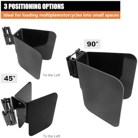 4Pack E-Track Wheel Chock for Motorcycle, E Track Dirt Bike Wheel Chocks - Image 3
