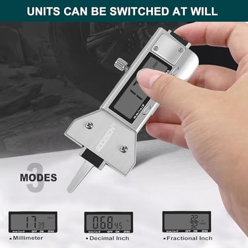 GODESON Metal Digital Tire Tread Depth Gauge, LCD Display Tire Tread Depth Gauge - Image 5