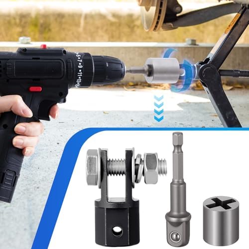 3 Pcs Scissor Jack Adapters Tool Heavy-Duty Universal Jack Socket Adapter - Image 5