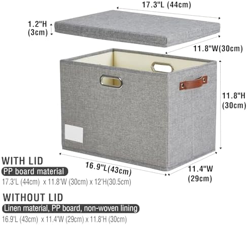 17" Large Fabric Storage Box - Image 3