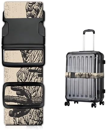 Luggage Straps for Suitcases, Heavy Duty Travel Belt by JYCardPKT