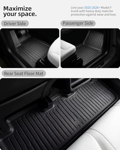 6Pcs Floor Mats & Cargo Liners for Tesla Model Y Juniper 2026 - Image 3