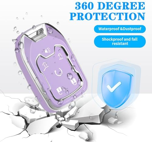 for Chevy GMC Key Fob Cover 6 Buttons Key Case 2016-2025 - Image 5