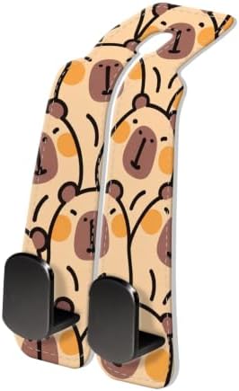 PU Leather Car Seat Hook, Storage Headrest Hanger, Cute Car Backseat Organizer by Unknown