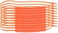 Emergency Anti-skid Snow Chains Xmas 10pcs Nylon Tire Strap by UPKOCH
