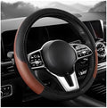 Car Steering Wheel Cover, 15 inch Carbon Fiber Microfiber Leather Elastic by Unknown