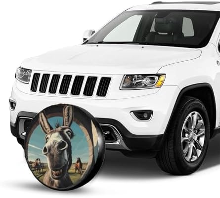 Funny Donkey Spare Tire Cover Wheel Protectors Weatherproof Sun Protection - Image 4