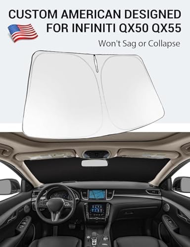 Proadsy Custom Fit 2019-2025 Infiniti QX50 QX55 Car Windshield Sun Shade - Image 2