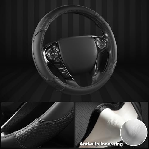 GIANT PANDA Microfiber Leather Steering Wheel Cover - Image 4