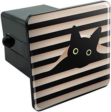 GRAPHICS & MORE Black Cat in Window Tow Trailer Hitch Cover Plug Insert 2" by GraphicsandMore