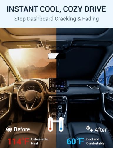 Proadsy Custom Fit Car Windshield Sun Shade - Image 3
