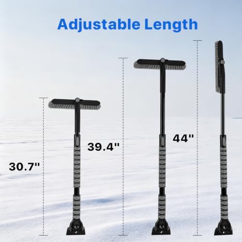 44 in Extendable Snow Brush and Ice Scraper - Image 6