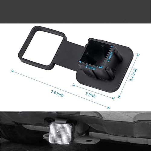 Bling Trailer Hitch Cover with White - Image 6