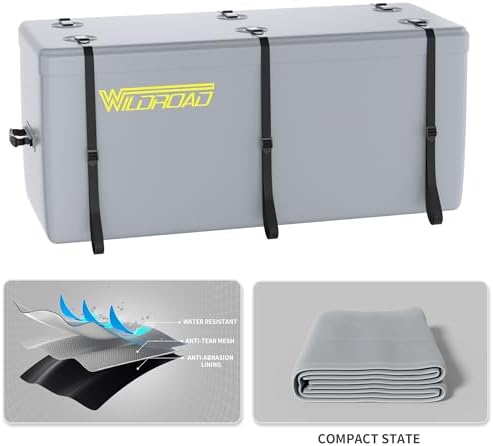 WILDROAD 58.5"x22"x25" Waterproof Cargo Bag, 18.2 cu ft, - Image 2