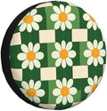 Retro Groovy Daisy Flower Spare Tire Cover Wheel Protectors by Helhappy
