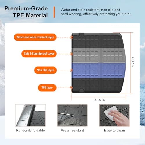 powoq Cargo Mat Trunk Mat Compatible - Image 5