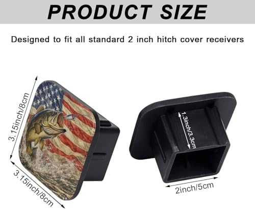 Trailer Hitch Cover 2 Inch Square Receiver Hitch Cover Rubber Tube Plug - Image 2