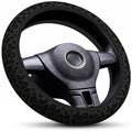 15 Inch Neoprene Steering Wheel Cover Nonslip Black Leopard Print by Unknown