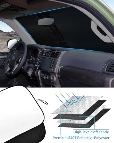 Foldable Front Windshield Sunshade fit - Image 5