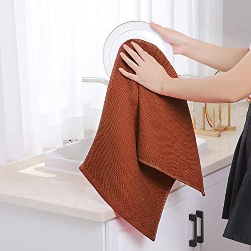 Homaxy 100% Cotton Waffle Weave Kitchen Dish Towels 6-Pack - Image 4