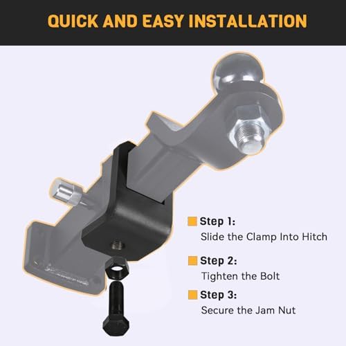 Anti Rattle Hitch Tightener 2 Inch, Trailer Hitch Anti Rattle Device, Heavy - Image 6