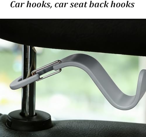 4PCS Car Seat Headrest Hook, Auto Interior Backseat Storage Hook Holder - Image 3
