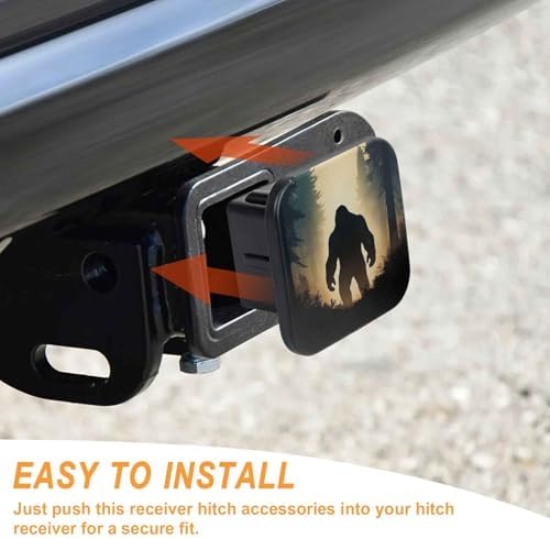 Trailer Hitch Cover 2 Inch Square Receiver Hitch Cover Rubber Tube Plug - Image 4