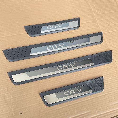 4Pcs CRV Door Sill Protectors for CR-V 2005-2026 2027 by DREOOCAR
