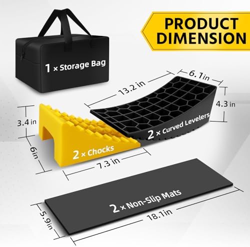 ROBLOCK RV Leveling Blocks Up to 35000 LBS, Camper Leveling Blocks - Image 2