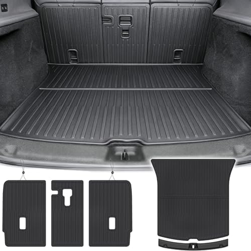Tesla Model Y Juniper Trunk Mats Set 2026 2025（Only 5 Seat/Not fit Standard） by WAYIDSS