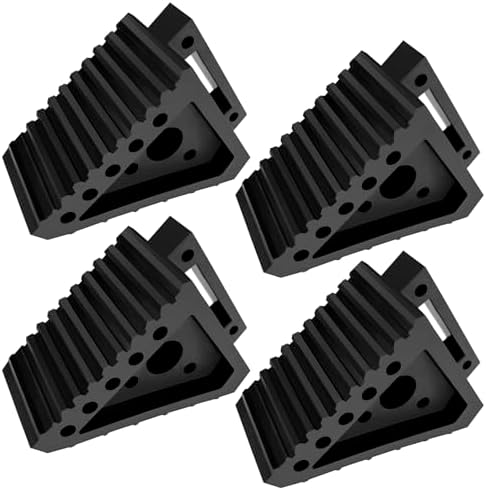 Taifa 4PCS Heavy Duty Rubber Wheel Chocks by TAIFA