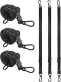 Heavy Duty 80" Flat Adjustable Carabiner Bungee Cords by LuckyStraps