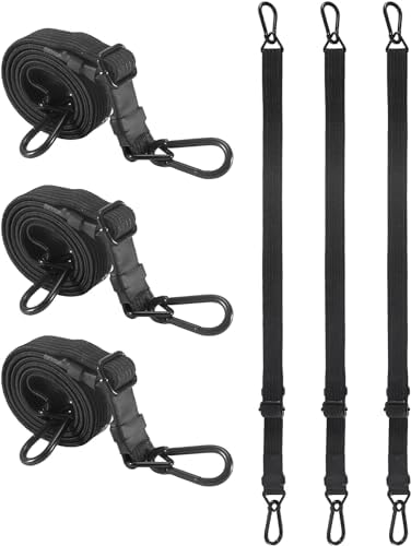Heavy Duty 60" Flat Adjustable Carabiner Bungee Cords by LuckyStraps