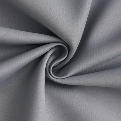 Yakamok Grey 100% Blackout Curtain Panels 96 inches, 2 Panels - Image 3