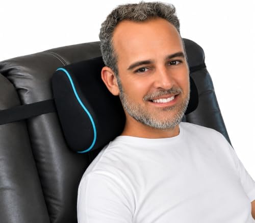 Memory Foam Headrest Pillow for Recliner – B-Shaped Neck Pillow by EPHEDORA
