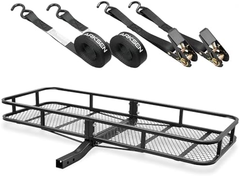 ARKSEN 60" x 23" x 5.5" Hitch Cargo Carrier, 500 Lbs Capacity Luggage Rack by ARKSEN