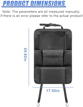 Car Backseat Organizer, with 12" Touch Screen Tablet Holder - Image 2