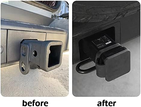 Trailer Hitch Cover Fit 2 Inch ID Hitch Receiver, Rubber Tow Hitch Covers - Image 6