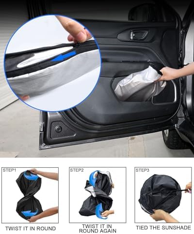 Foldable Front Windshield Sunshade fit - Image 4