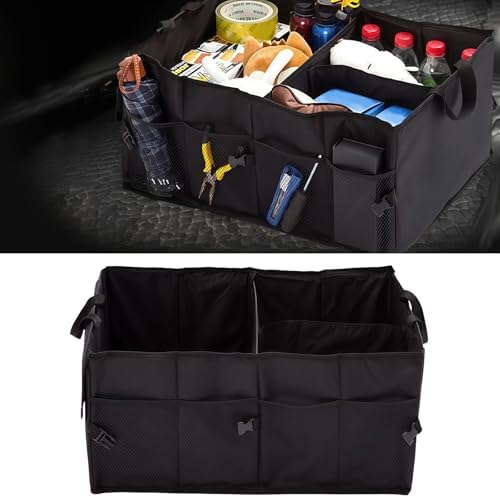 Car Trunk Organizer – Collapsible Multi Compartment Storage Box, Adjustable by Unknown