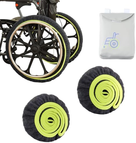 Wheelchair Tire Covers for Wheel to Protect Floors Carpets, Wheelchair by Ehucon